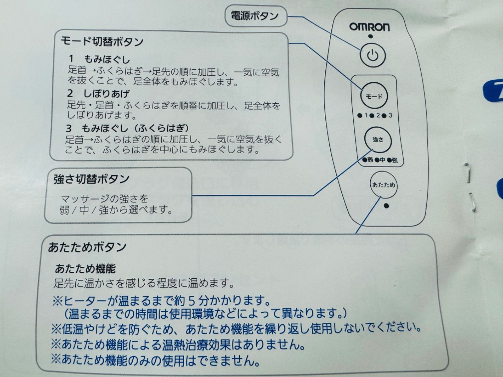 OMRON オムロン フット エアマッサージャー HM-260 ボルド az MID - メルカリ