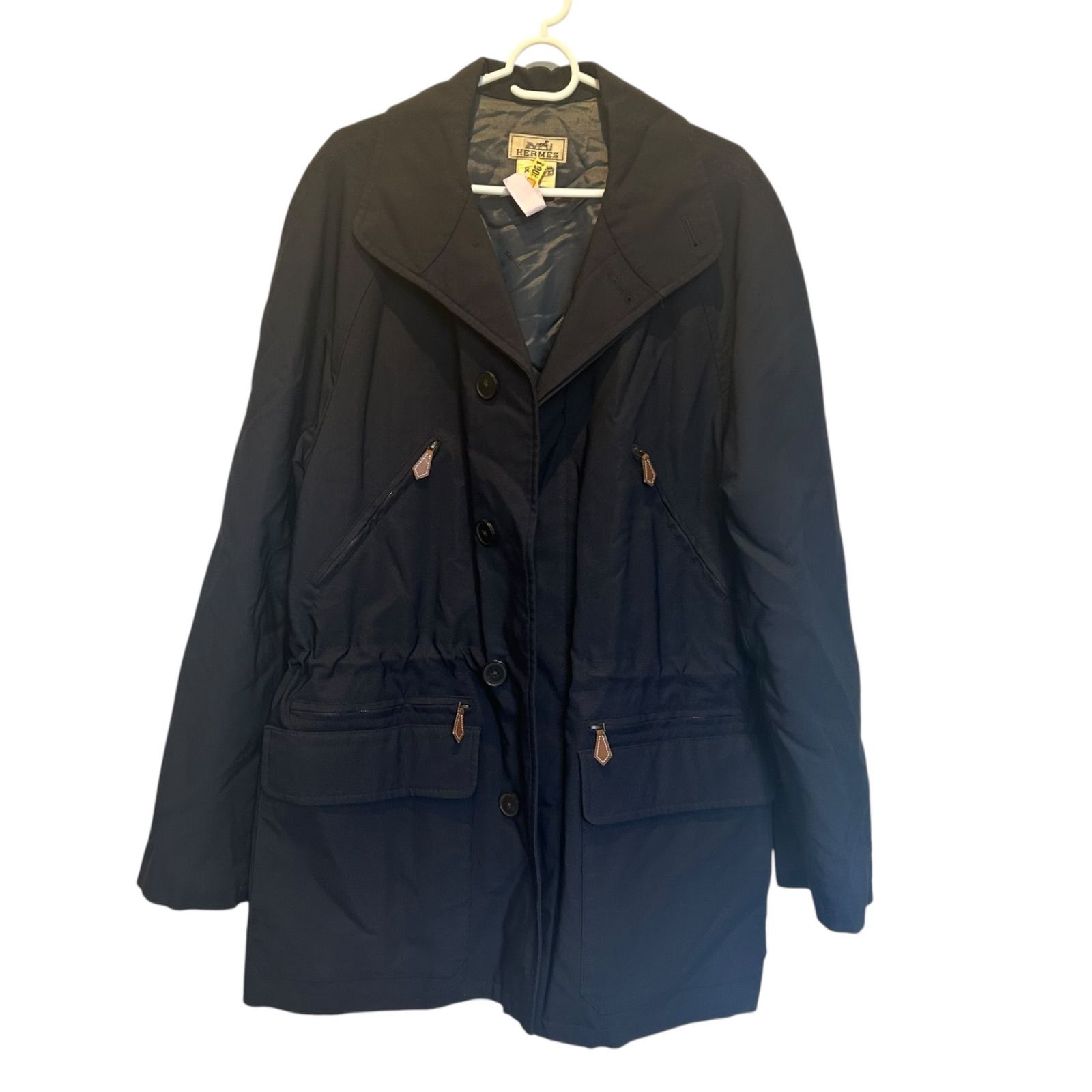 BL4 HERMES エルメス ジャケット コート ネイビー メンズ 48サイズ BL4 HERMES エルメス ジャケット コート ネイビー メンズ 48サイズ