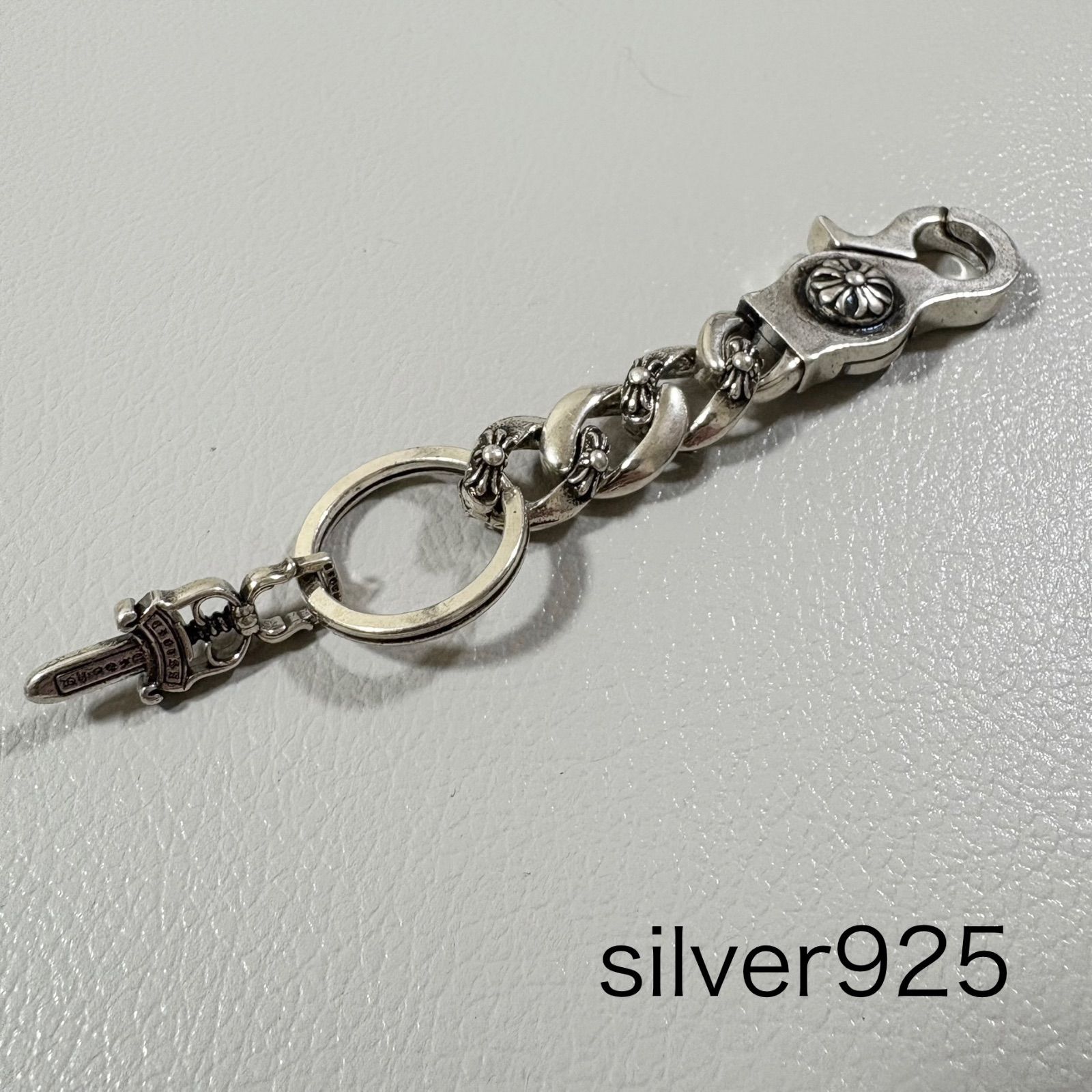 クロムハーツ 職人手作り ダガー シルバーキーリング