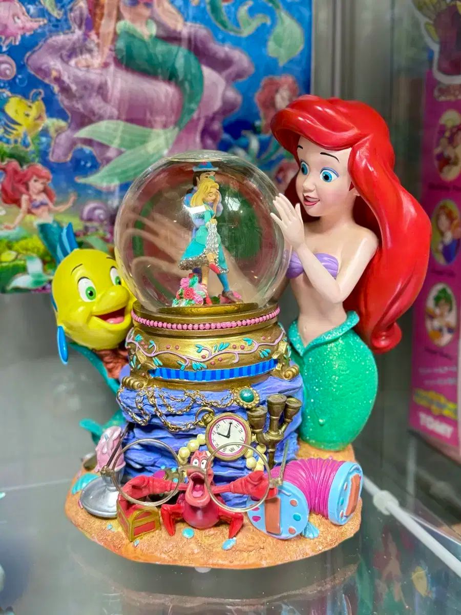 希少 ディズニープリンセス オルゴール スノードーム メリーゴーランド