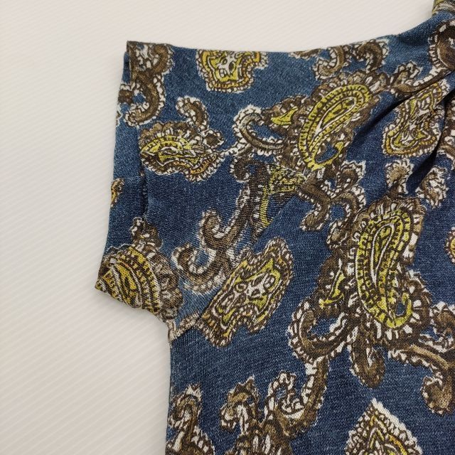 45R/45rpm インディゴギマニットプリントワンピース 定価52800円