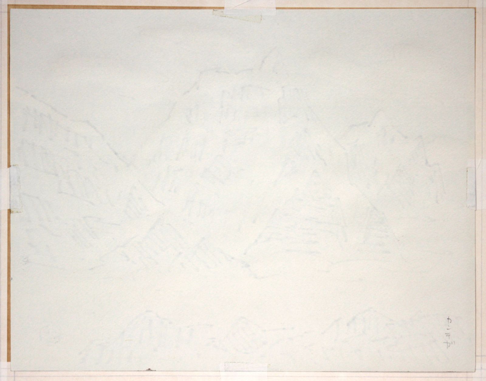 ☆坂本直行☆「カンアオイ」単色水彩画　小作品２０角額　未使用！ 新発売】 ☆坂本直行☆「カンアオイ」単色水彩画 未使用！ 小