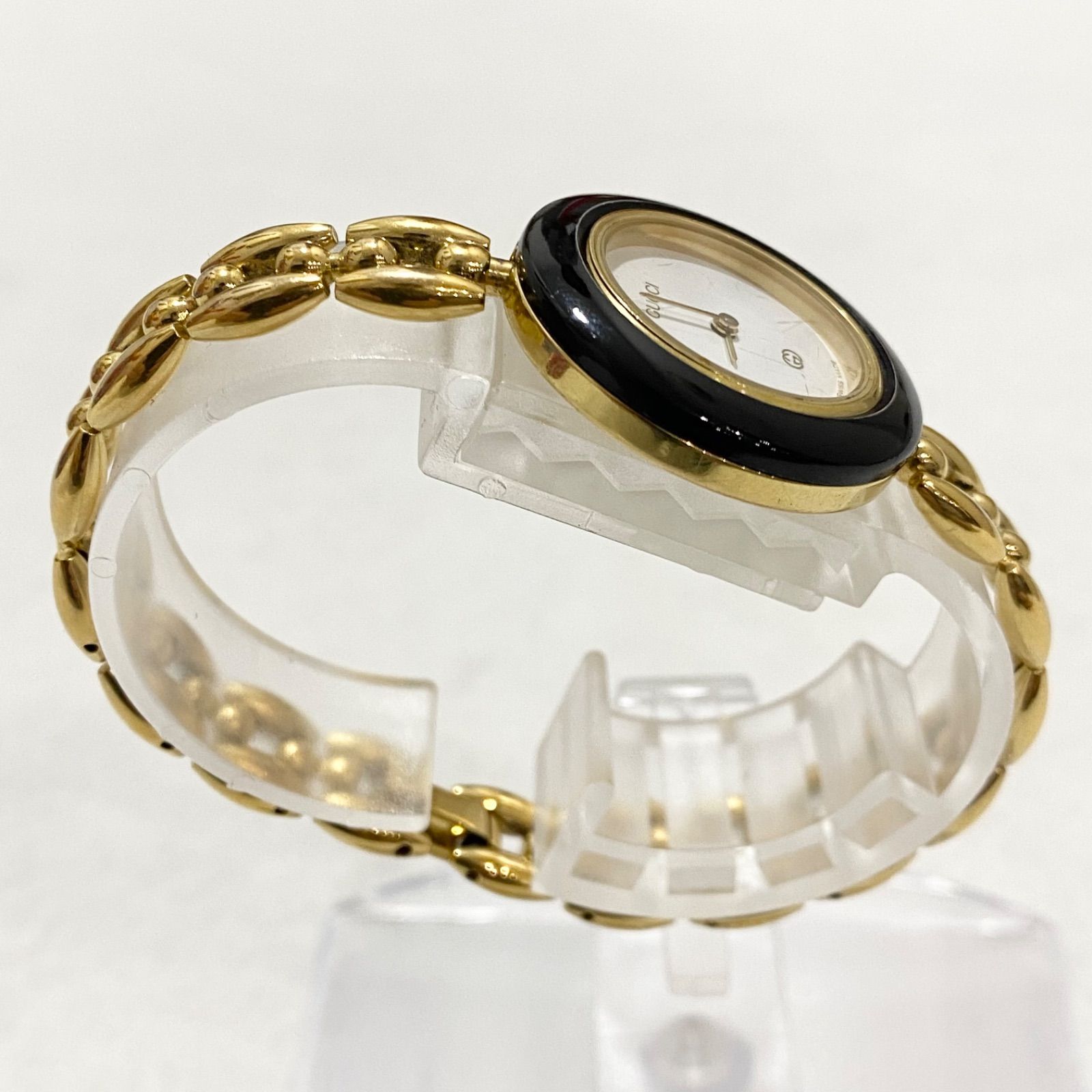 【美品・電池新品】GUCCI チェンジベゼル 6色 ゴールド 腕時計 レディース GUCCI グッチ チェンジベゼル レディース腕時計 チェーンベルト