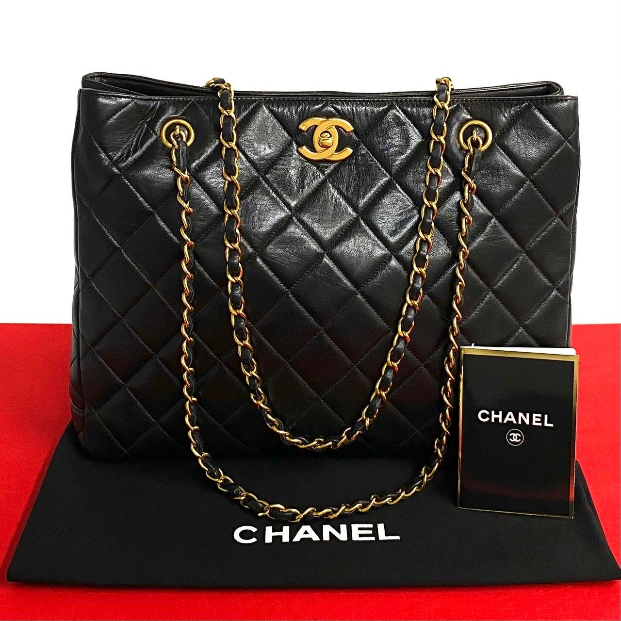 極 美品 シール有 4番台 CHANEL シャネル マトラッセ ココ ラムスキン レザー 本革 チェーン トートバッグ セミ ショルダーバッグ 黒  716-4 - メルカリ