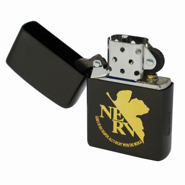 ジッポー ZIPPO EVASTOREオリジナル エヴァンゲリオン ZIPPO NERV BLACK-GOLD アニメ ジッポライター シリアル番号