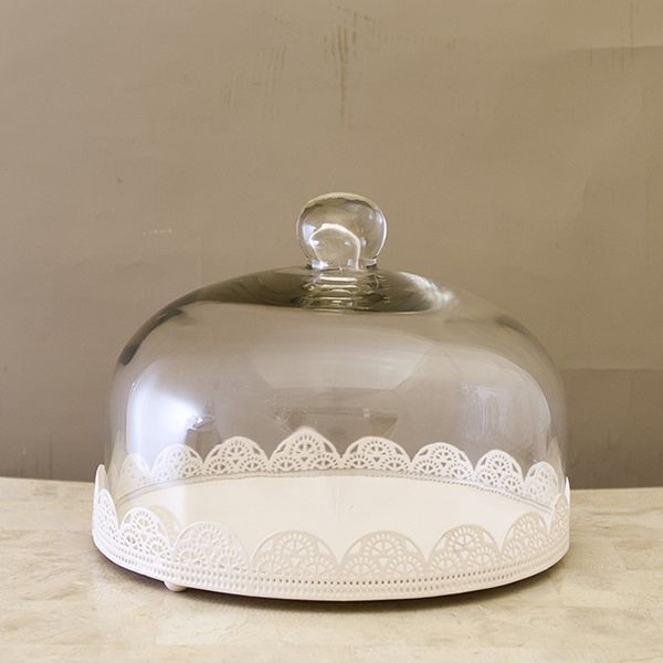 同色2個組 ジュエリーケース 小物ケース フレンチアイアン ディスプレイドーム 小物入れ ヴィンテージ調 2703