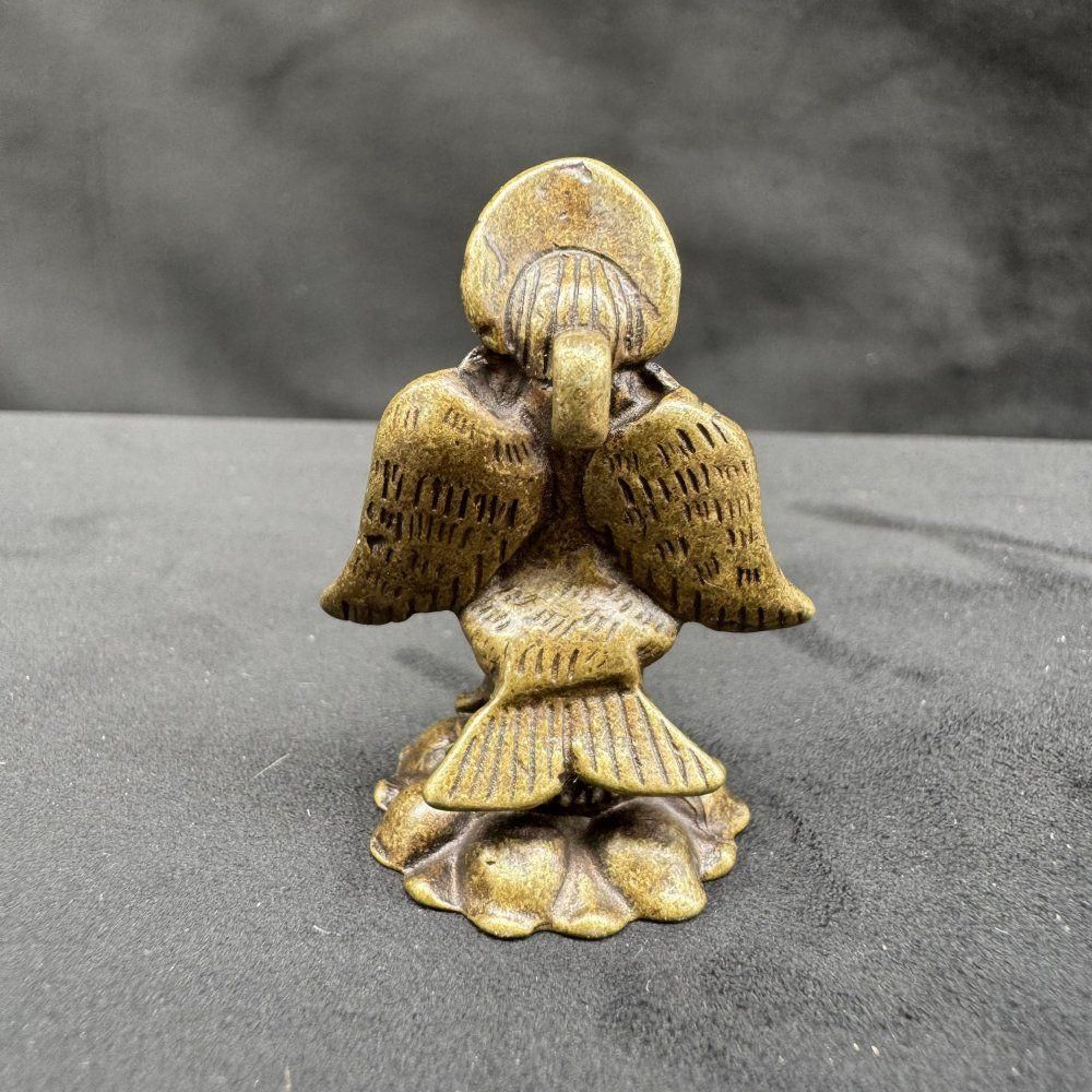 銅製 仏教美術 「金翅大鵬鳥」辟邪 開運風水 招財 置物 工芸品 装飾品