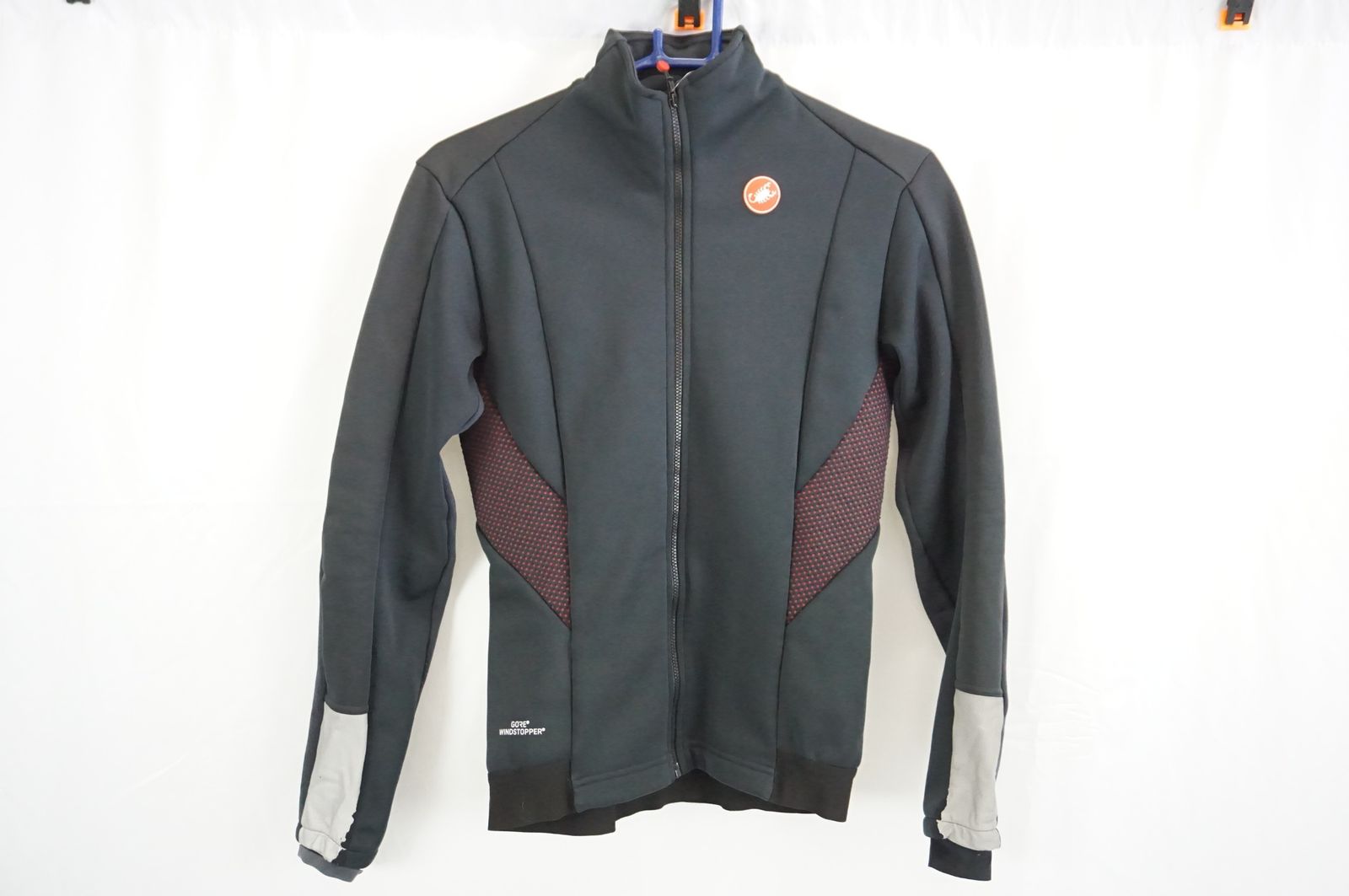 カステリ GORE WINDSTOPPER Ｌサイズ Castelli サイクルジャージ L 黒 GORE WINDSTOPPER