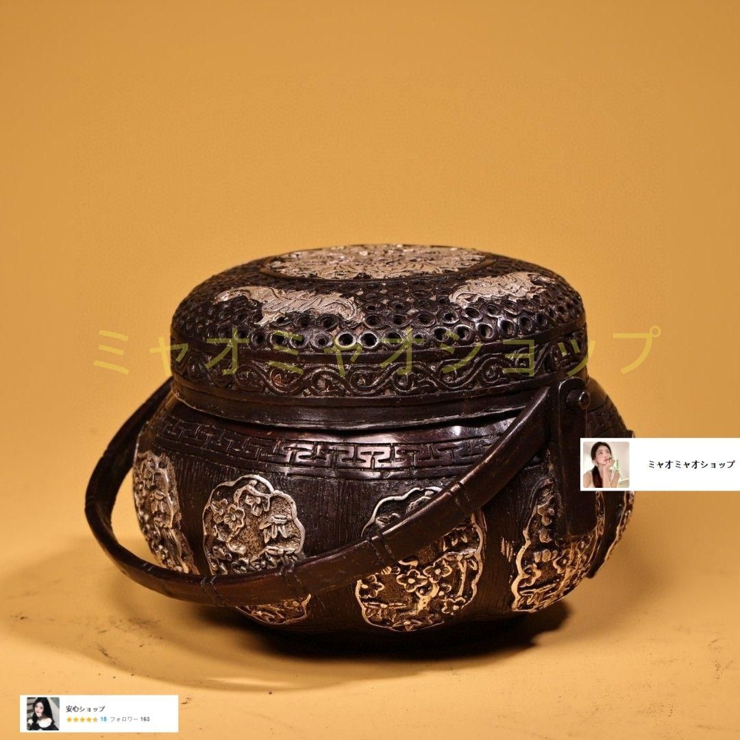 銅細工 暖手炉  香炉  装飾品   工芸品 美術品 置物 銅細工 暖手炉 香炉 装飾品 工芸品 美術品 置物 - メルカリ