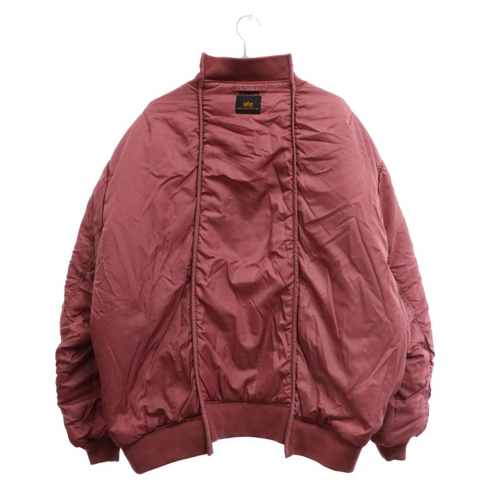 VETEMENTS (ヴェトモン) ×ALPHAINDUSTRIES 再構築リバーシブルMA-1ボンバージャケットブルゾン アルファ ピンク  WAH18JA18 - メルカリ