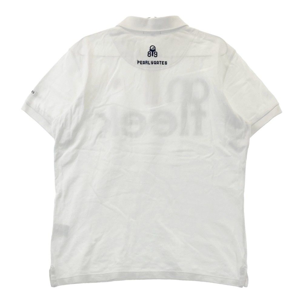 PEARLY GATES ホワイトポロシャツ サイズ6号 中古 メンズ パーリーゲイツ PEARLY GATES 半袖ポロシャツ 6(LL