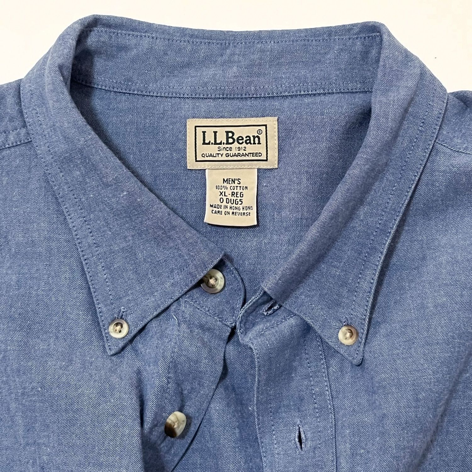 L.L.BEAN エルエルビーン 厚手 ボタンダウン 長袖シャツ デニム｜メンズ