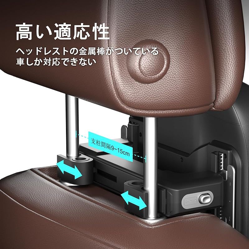 Canlerネックパッド 車 上下 前後 調節 なネッククッション 長距離運転肩こり解消用車首クッション