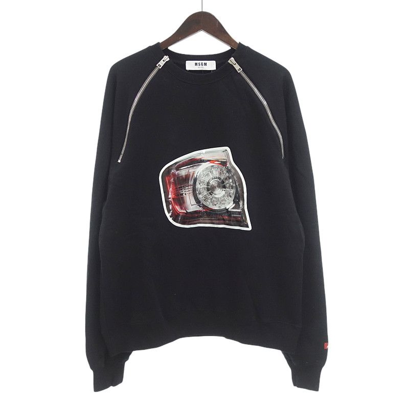 エムエスジーエム/MSGM ジップデザイン プリント スウェット エムエスジーエム/MSGM ジップデザイン プリント スウェット