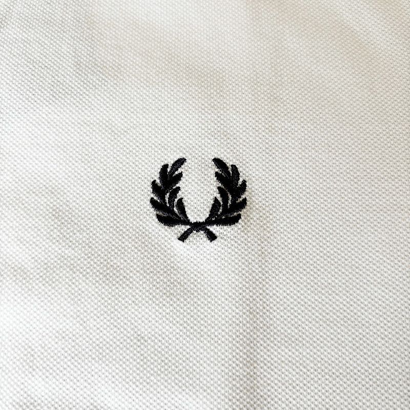 フレッドペリー　FRED PERRY　M3600　ポロシャツ　刺繍ロゴ　S　黒白 フレッドペリー FRED PERRY M3600 ポロシャツ 刺繍ロゴ S 黒白