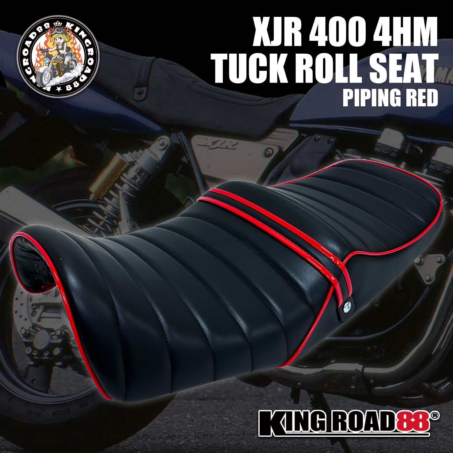 xjr400 4HM 純正シートアンコ抜き Amazon | XJR400 前期 タックロールシート 4HM 93～96年式