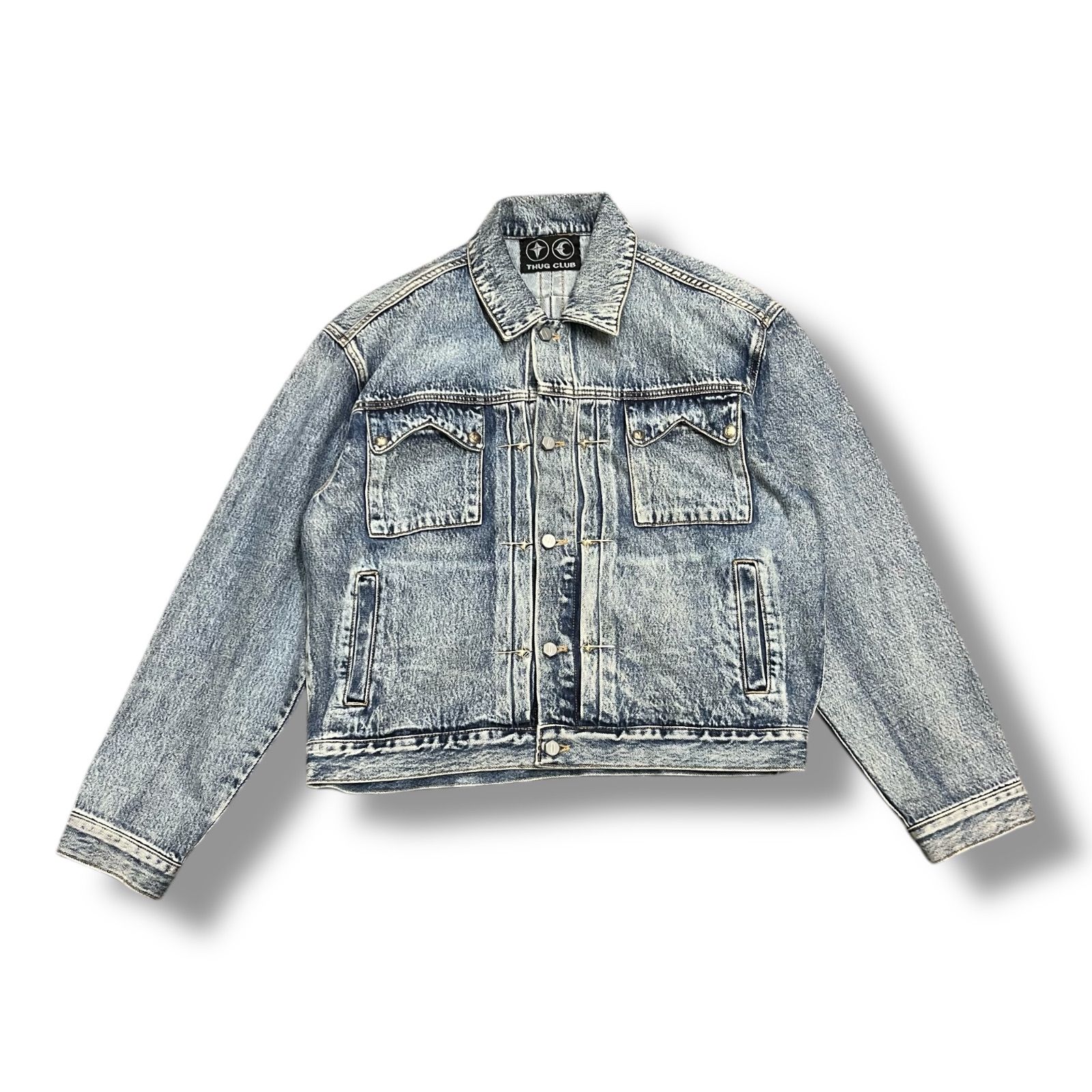 参考上代110000円 THUG CLUB 24AW Claw Denim Jacket インディゴ