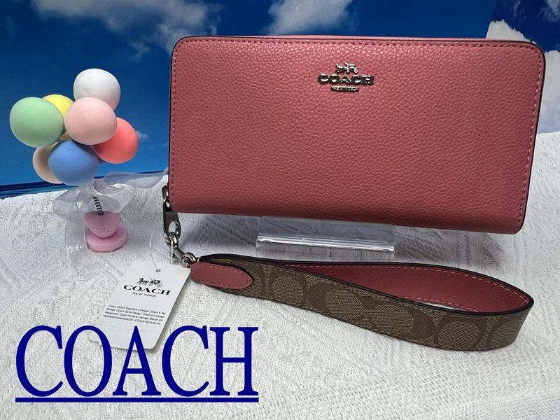 コーチ 財布 COACH 長財布 シグネチャー ジップ アラウンド キャンバス ロング ウォレット 新生活 年度末 プレゼント ギフト 贈り物 吉日 財布 レディース 新品未使用 C206 CK427 13