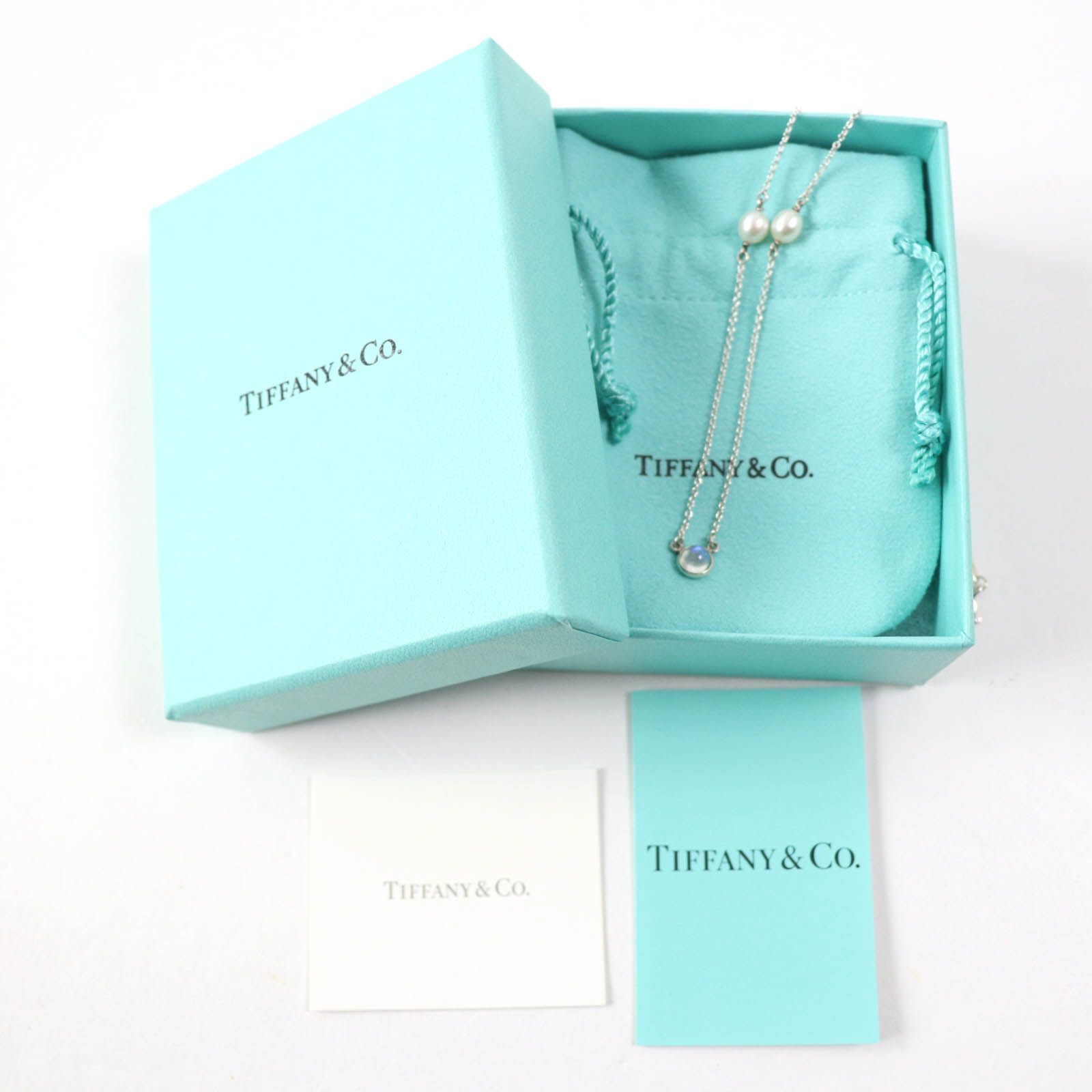 美品☆TIFFANY&Co. ティファニー エルサペレッティ AG925 ムーンストーン パール ネックレス シルバー 箱・保存袋付き 重量2.3g  レディース - メルカリ