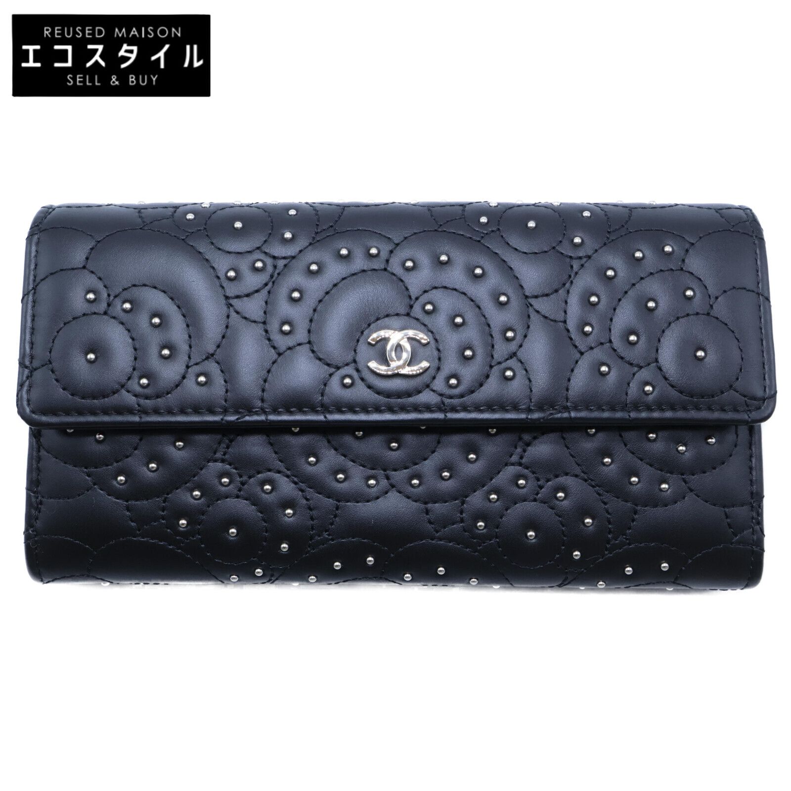 CHANEL シャネル A82283.Y33171.94305 ラム カメリア スタッズ