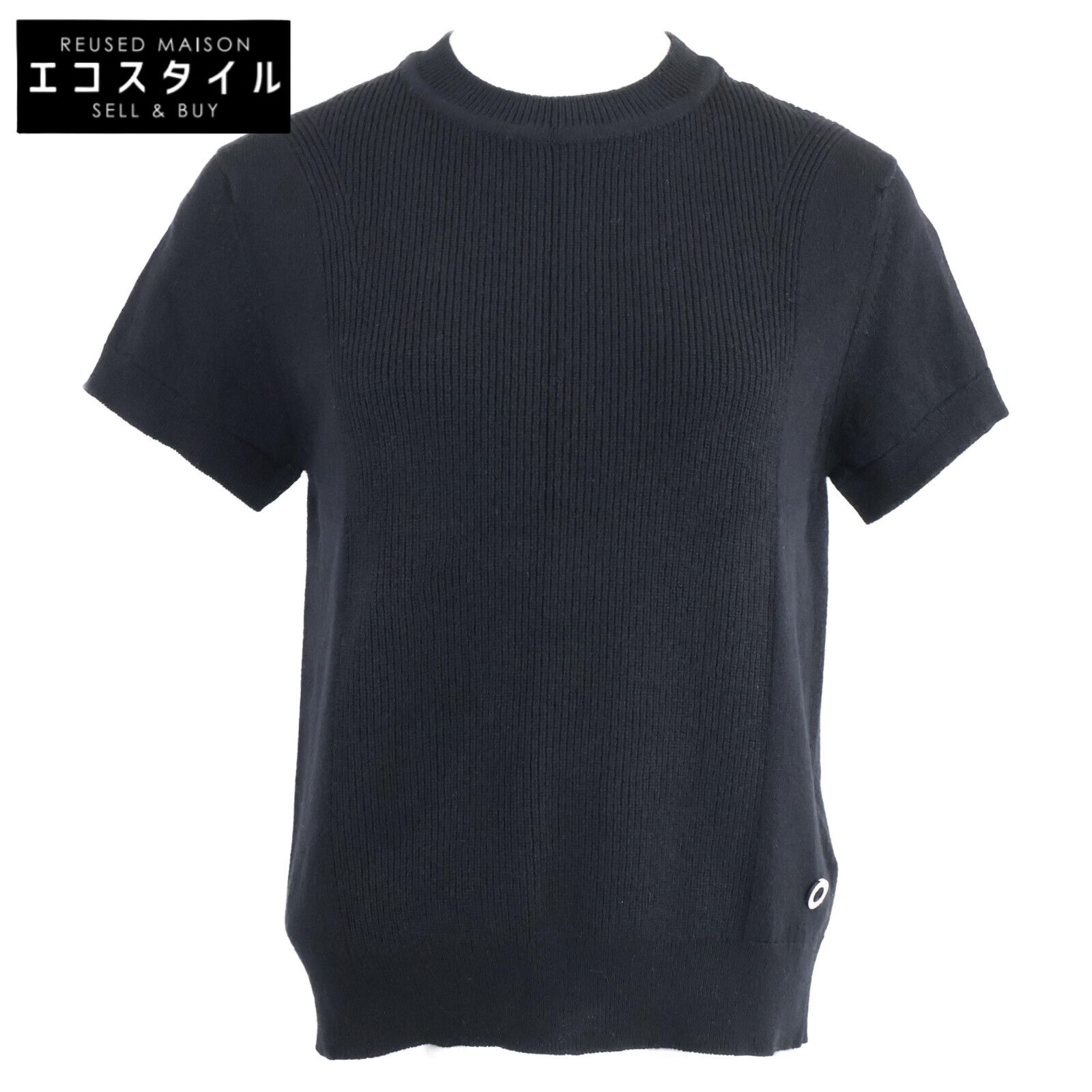 HERMES エルメス | 正規 4H2600D1 カシミヤ100％ 半袖ニットセーター| 38