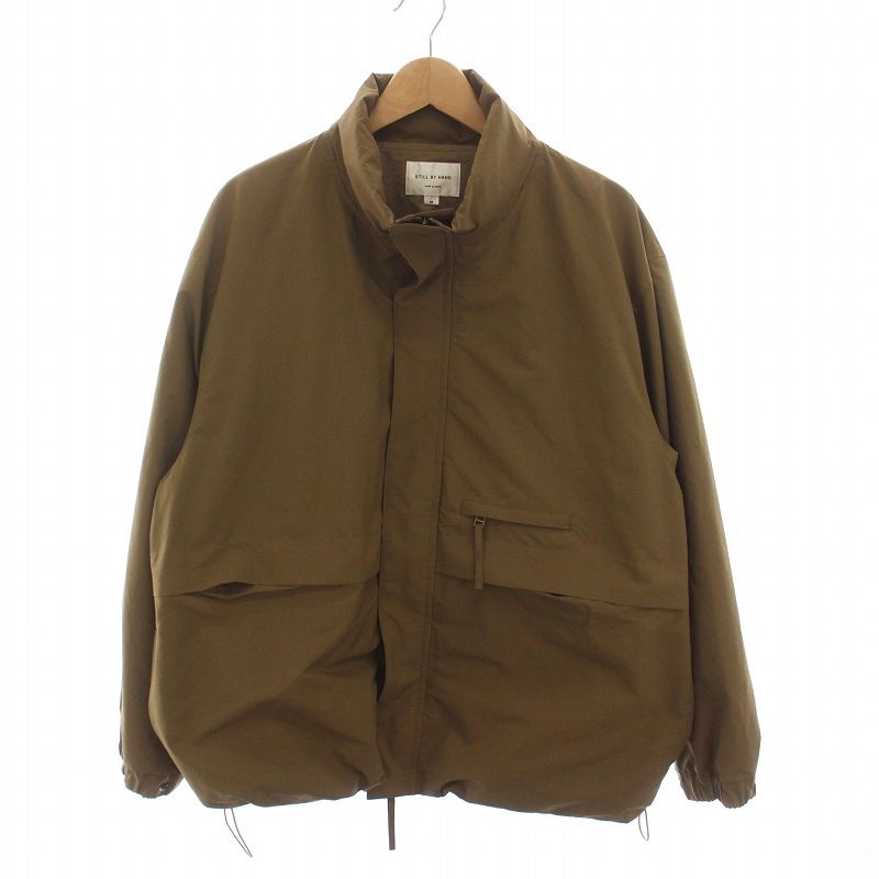 スティルバイハンド STILL BY HAND 24AW Stand collar field jacket スタンドカラー フィールドジャケット ナイロン アウター 48 カーキ BL08243 /YM