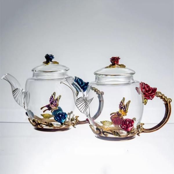 岩鉱陶泥浮彫り荷韻急須 茶道具 煎茶器 新品未使用 新品・未使用】 ☆煎茶道具 急須 ガラス 茶壷 横手急須 湯沸 水
