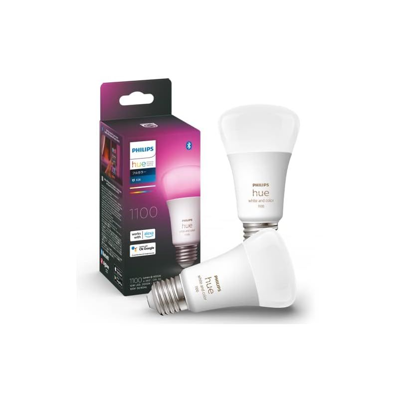 PHILIPS Hue LED電球 800ルーメン2個