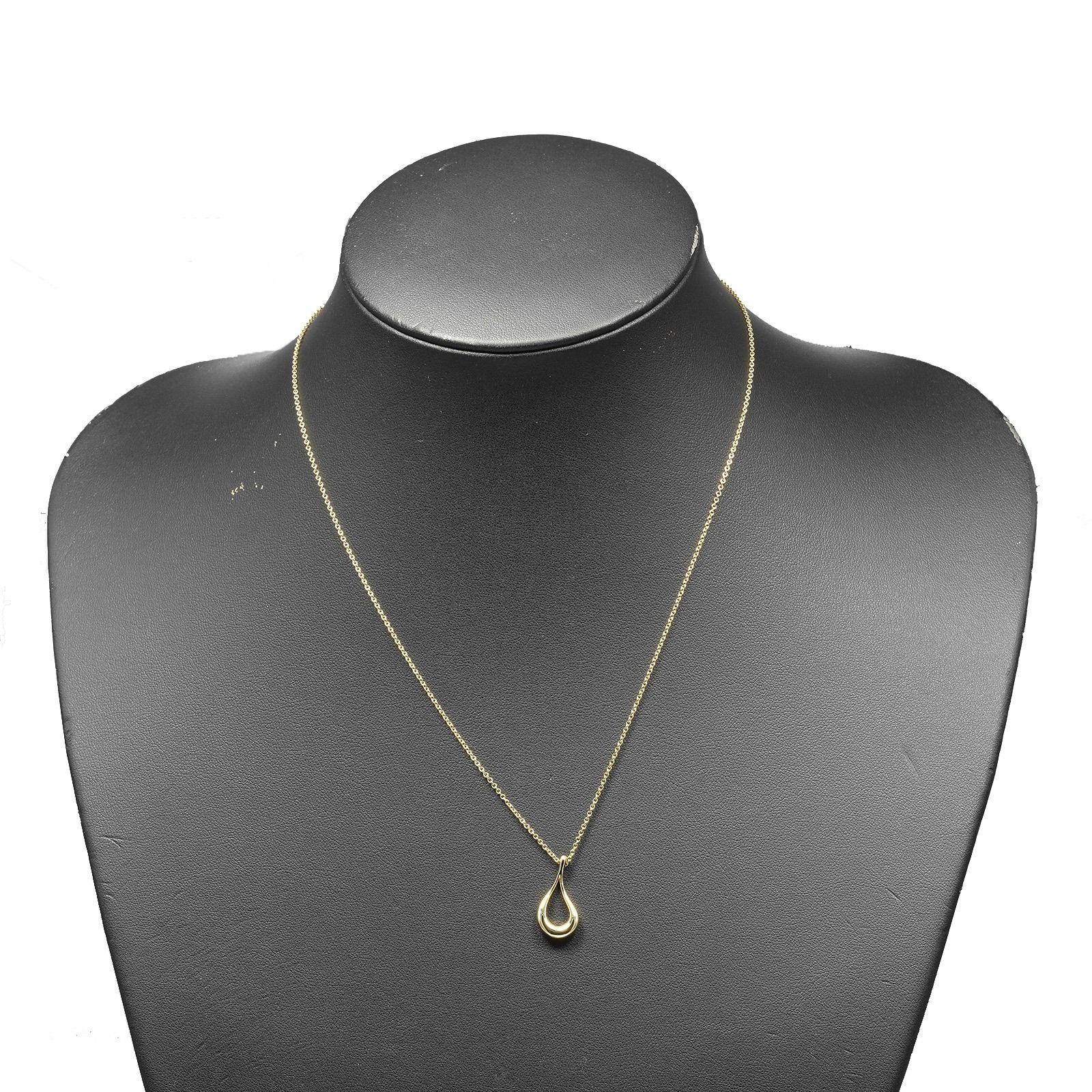 TIFFANY&Co.】ティファニー オープンティアドロップ K18イエロー