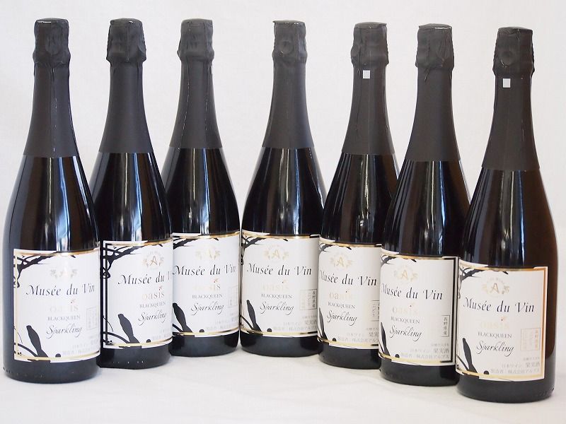 7本セット(長野県産100％辛口スパークリング赤ワイン オアシス ミュゼ