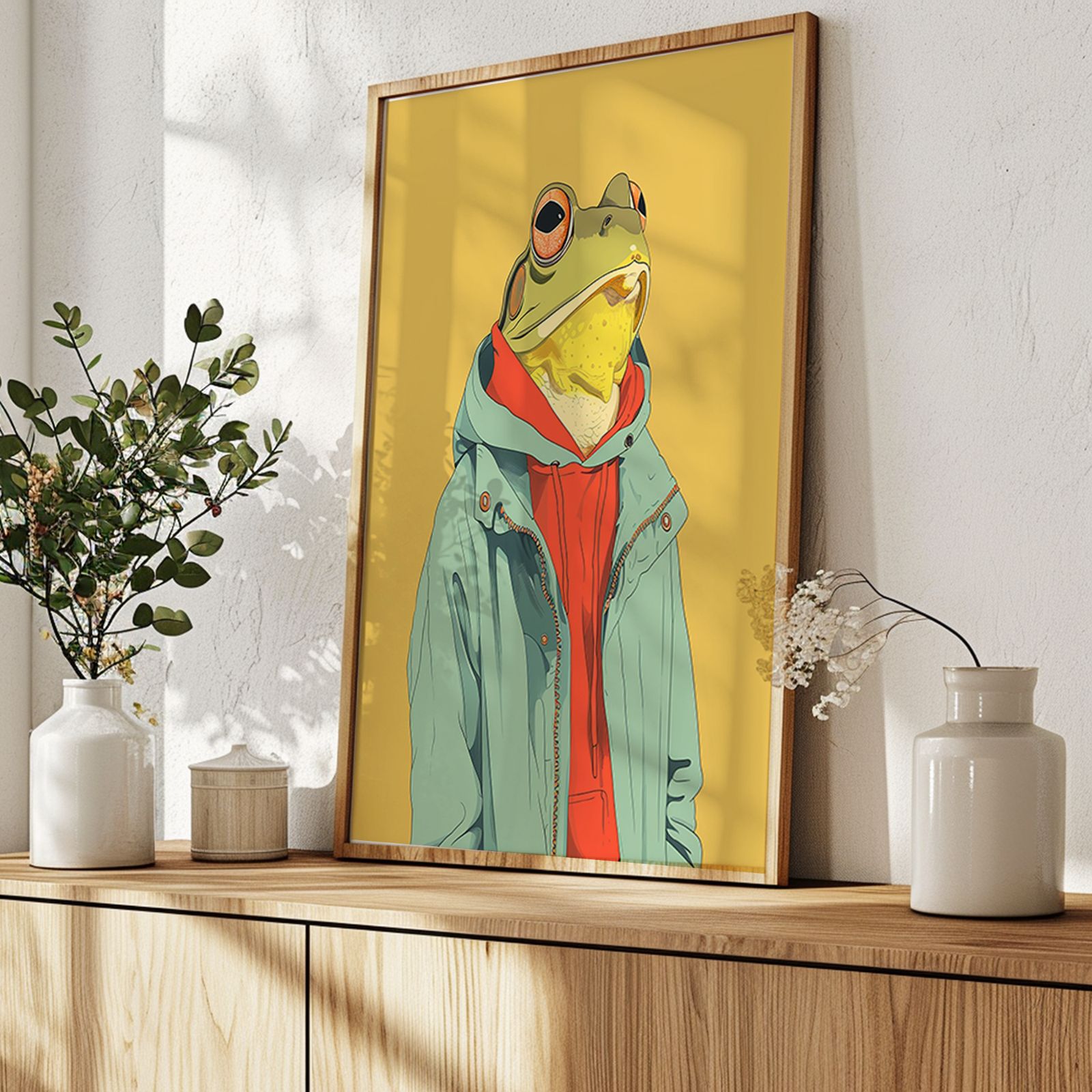 A4ポスター a0796 ポスター アートポスター 絵画 カエル 爬虫類