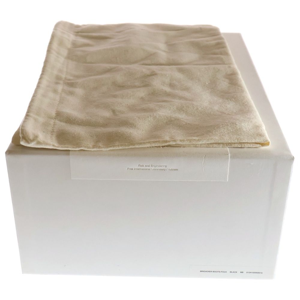 【激安8日間限定】 VISVIM ヴィスヴィム BRIGADIER BOOTS-FOLK ブリガディエ ベジタブルタンニングホースレザー ハイカット レースアップブーツ ブラック 0124102002015