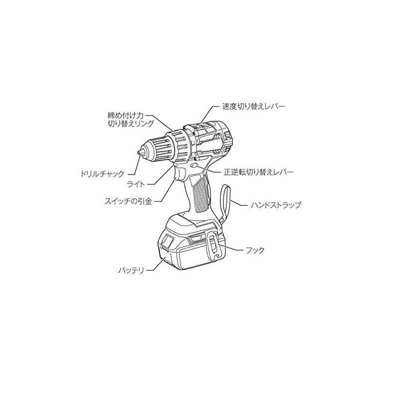 マキタ Makita DF484DZB 充電式ドライバドリル 黒 本体のみ 18V 0