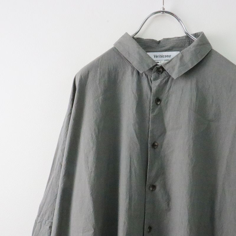 ヴェリテクール Veritecoeur ST-106 ロングシャツ F/グレー ワイド