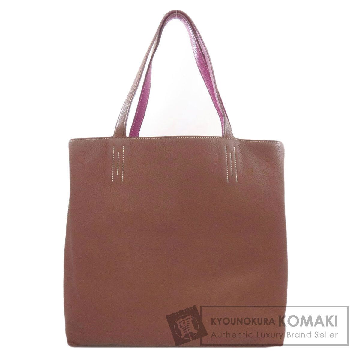 HERMES エルメス ドゥブルセンス36 リバーシブル トートバッグ トリヨン レディース