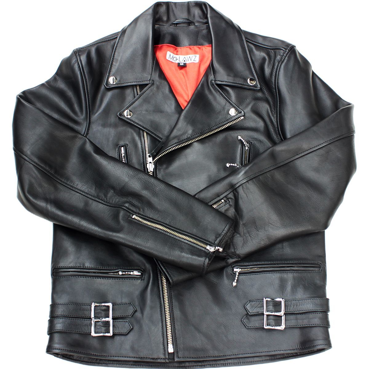 MOLAWZ 黒 ダブルライダースジャケット 3L Amazon | [皮の但馬屋] ライダースジャケット Mo-Lawzレザー ダブル