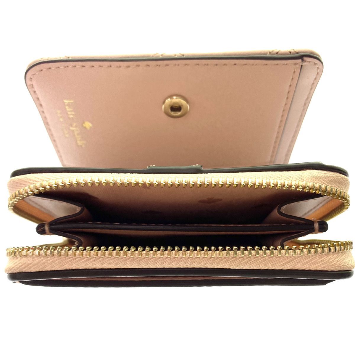 Kate Spade ケイトスペード キルティング お財布 二つ折り 桃色