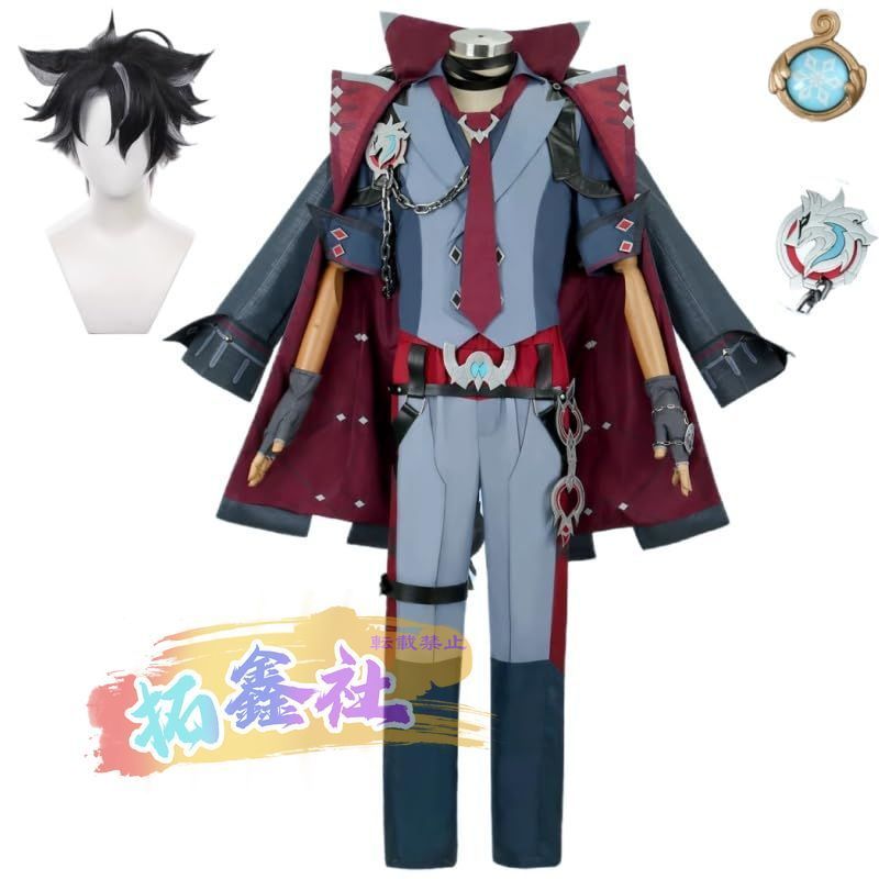 原神 リオセスリ コスプレ衣装 レギンス|ウィッグ付き 豪華版 セット cosplay コスチューム コスプレ げんしん ゲーム イベンド