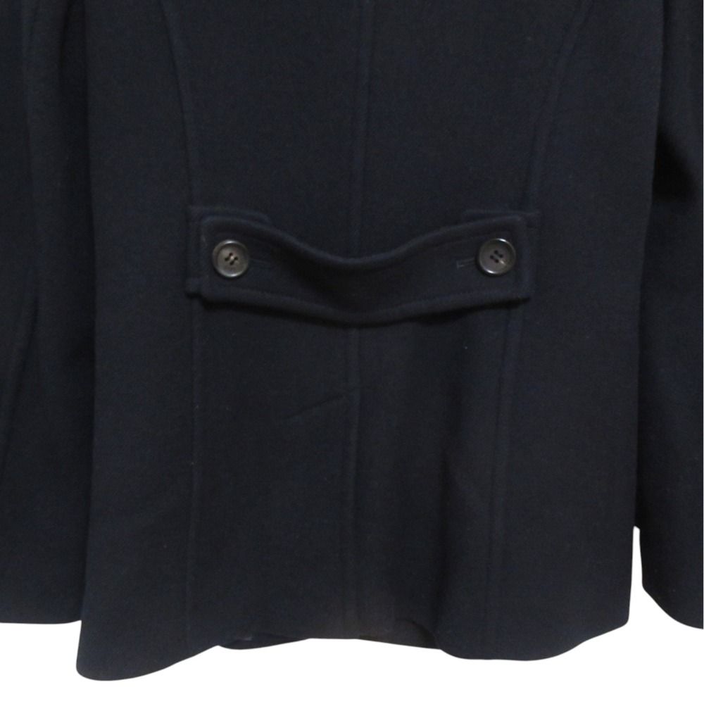 未使用✨　バーバリー　ロンドン　ウール　カシミヤ　ダブル　ピーコート　40 BURBERRY LONDON】【フォックスファー】【アウター】バーバリー