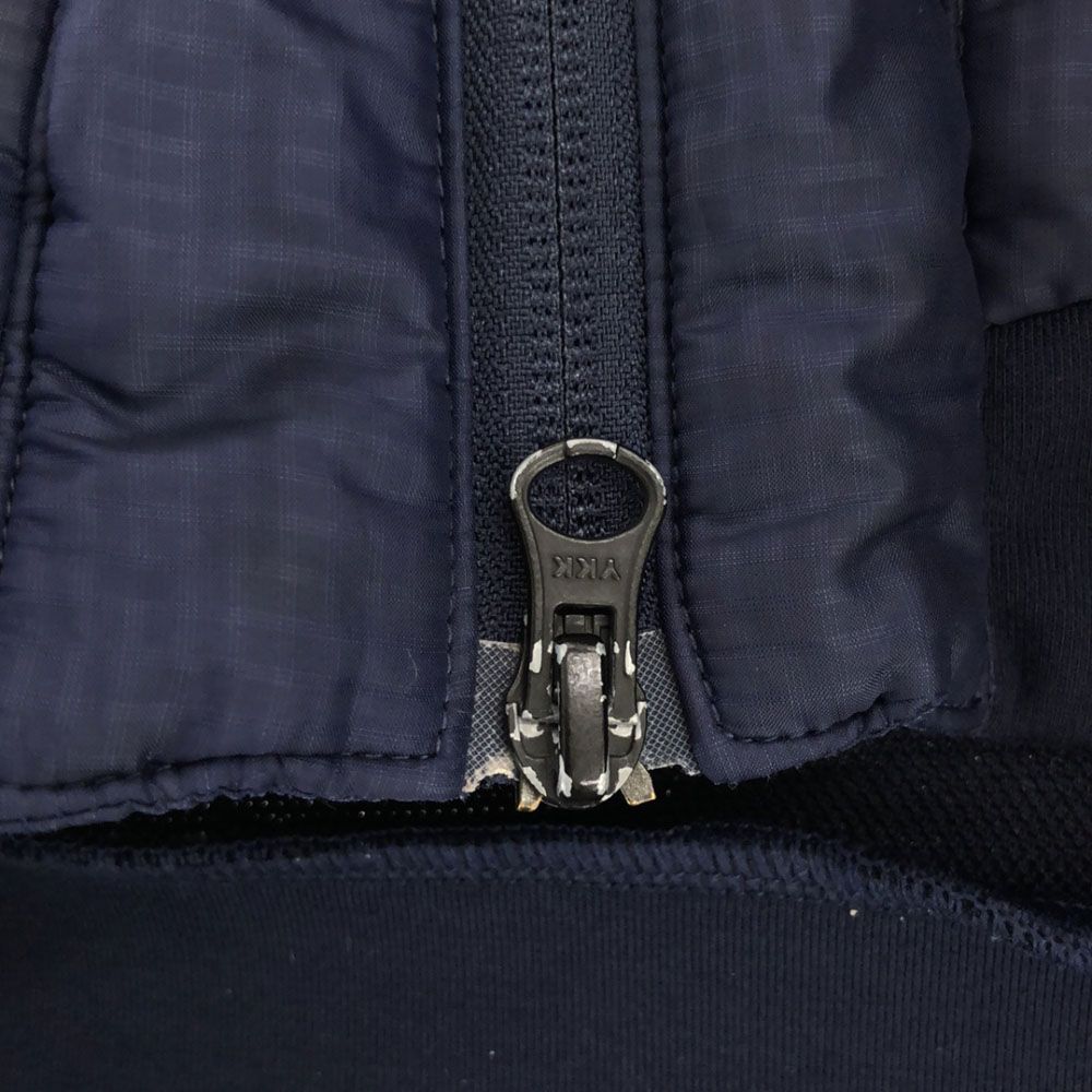 オークリー 長袖 ダブルジップ 中綿ジャケット M ネイビー OAKLEY 異  