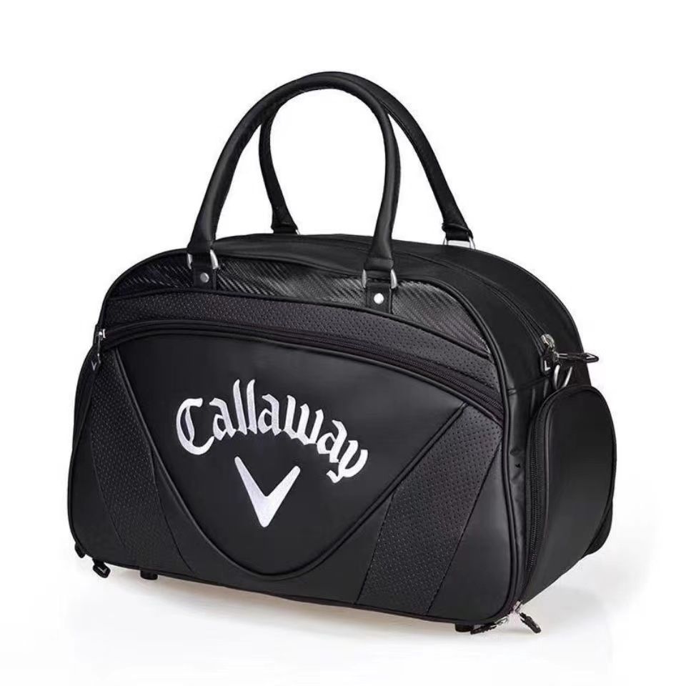 新品未使用 callaway キャロウェイ ゴルフ服バッグ ゴルフシューズ バッグ 防水PU ボストンバッグ