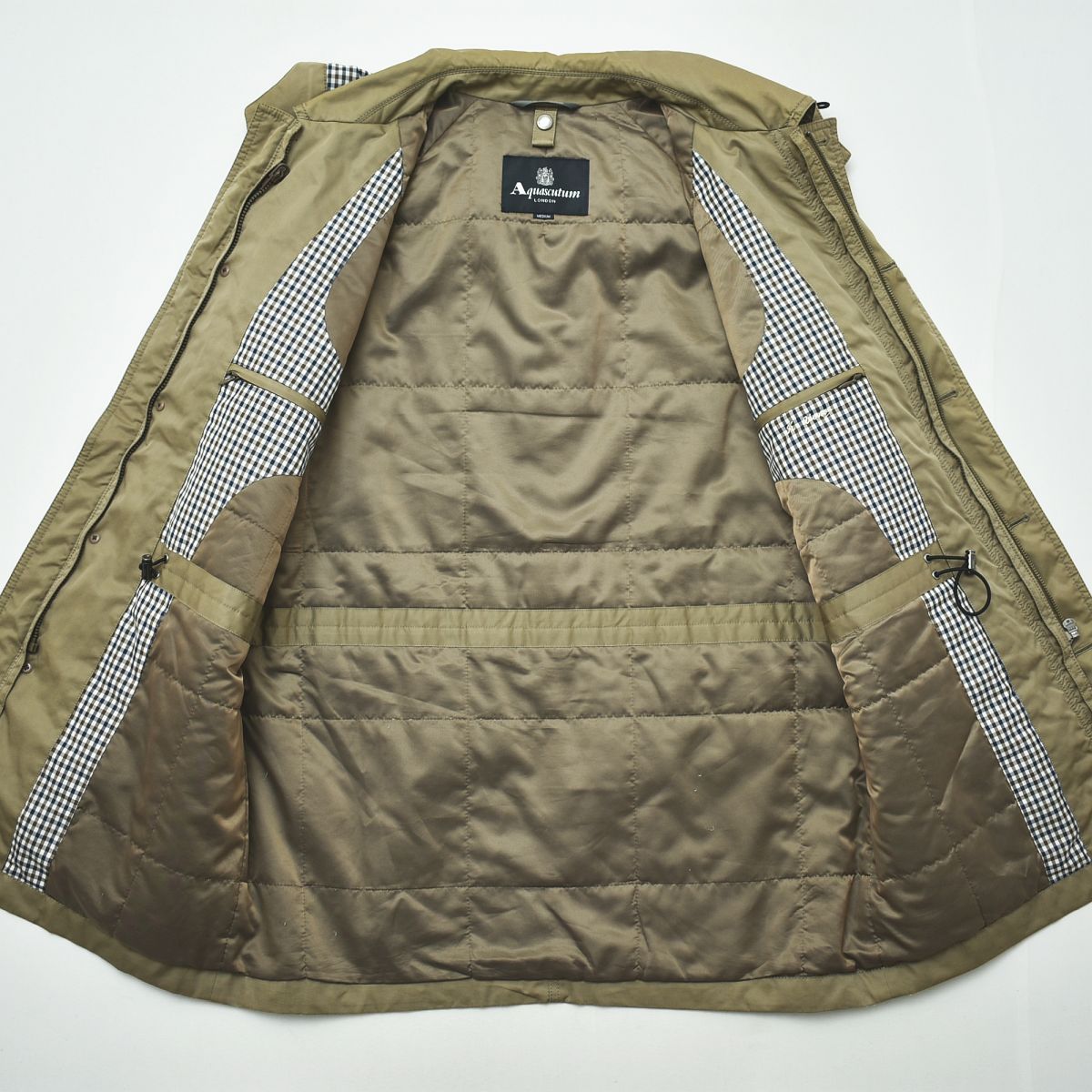 アクアスキュータム Aquascutum 裏キルティング フィールドコート