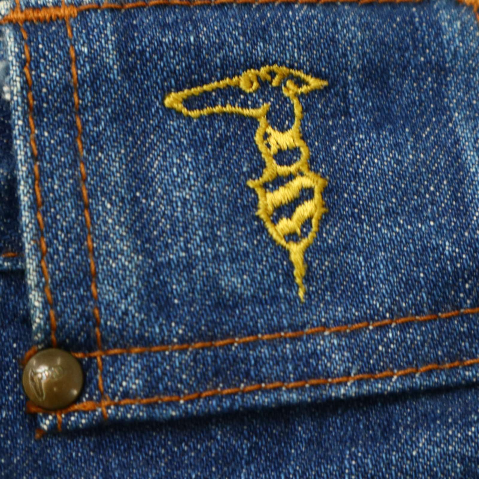 TRUSSARDI JEANS トラサルディ ジーンズ 通年 ロゴ刺繍☆ USED