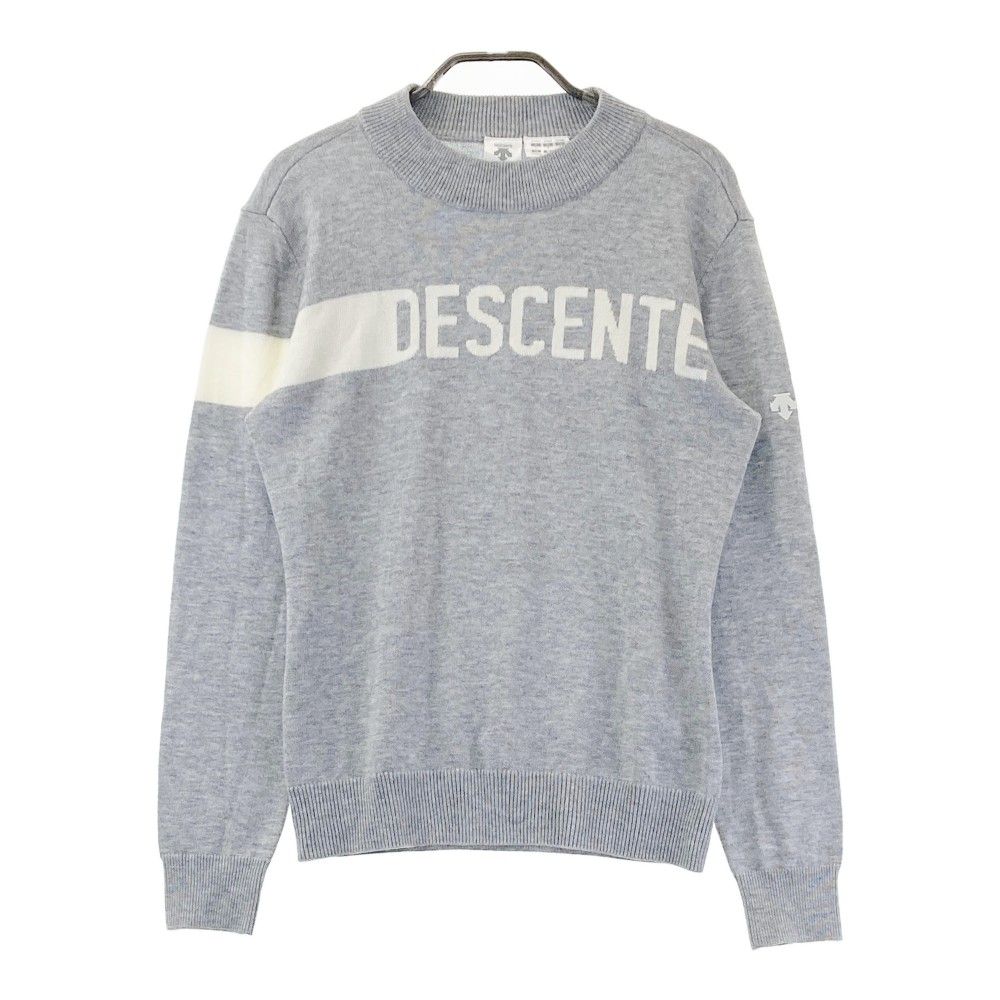 サイズ L DESCENTE GOLF デサントゴルフ モックネック ニットセーター グレー系 240101381656 ゴルフウェア レディース ストスト