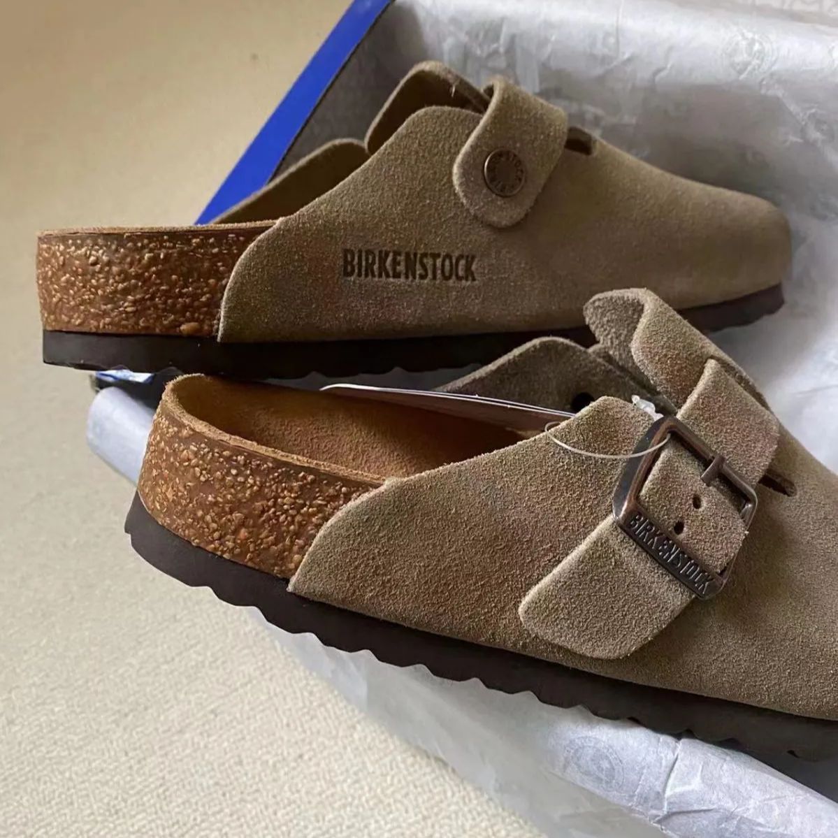 新品、未使用 BIRKENSTOCK ビルケンシュトックボストンスエード 