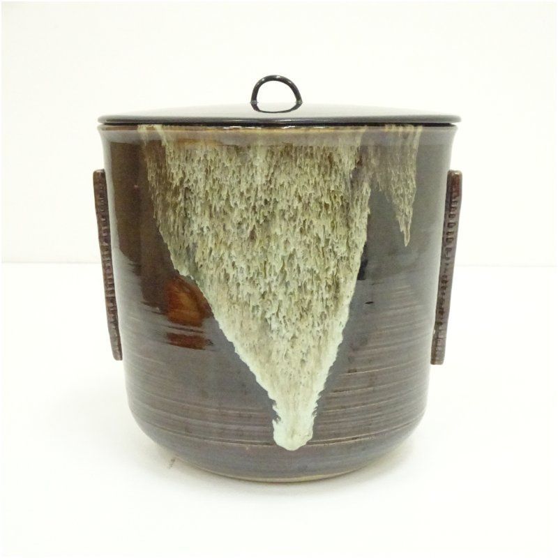 高取焼 青柳翠峯造 水指（共箱） 水指し 茶道 茶道具 おしゃれ 水差し