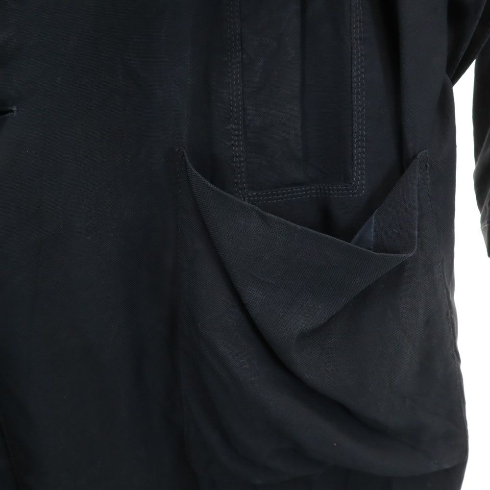 Giorgio Armani ブラック トレンチコートＭ位ジョルジオ・アルマーニ Giorgio Armani ブラック トレンチコートM位ジョルジオ・アルマーニ