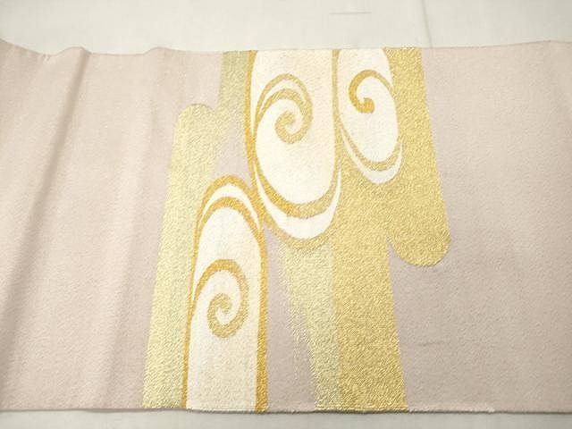 平和屋着物○綴れ 太鼓柄袋帯 光琳水文 金糸 正絹 逸品 CAAU1083yk  