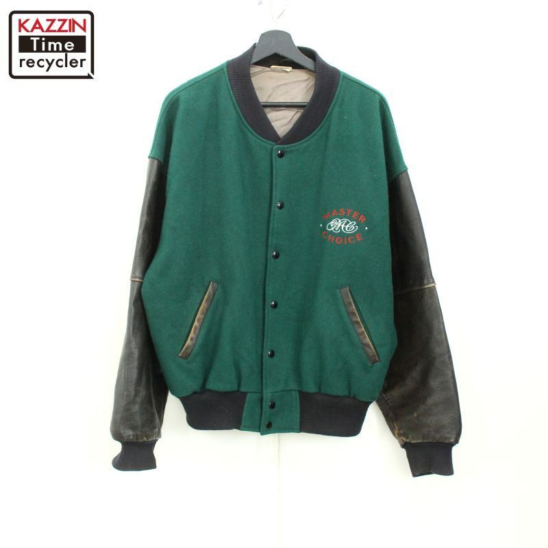 専用】【80s】MEN'S レザー切り替え ウールスタジアムジャケット 専用