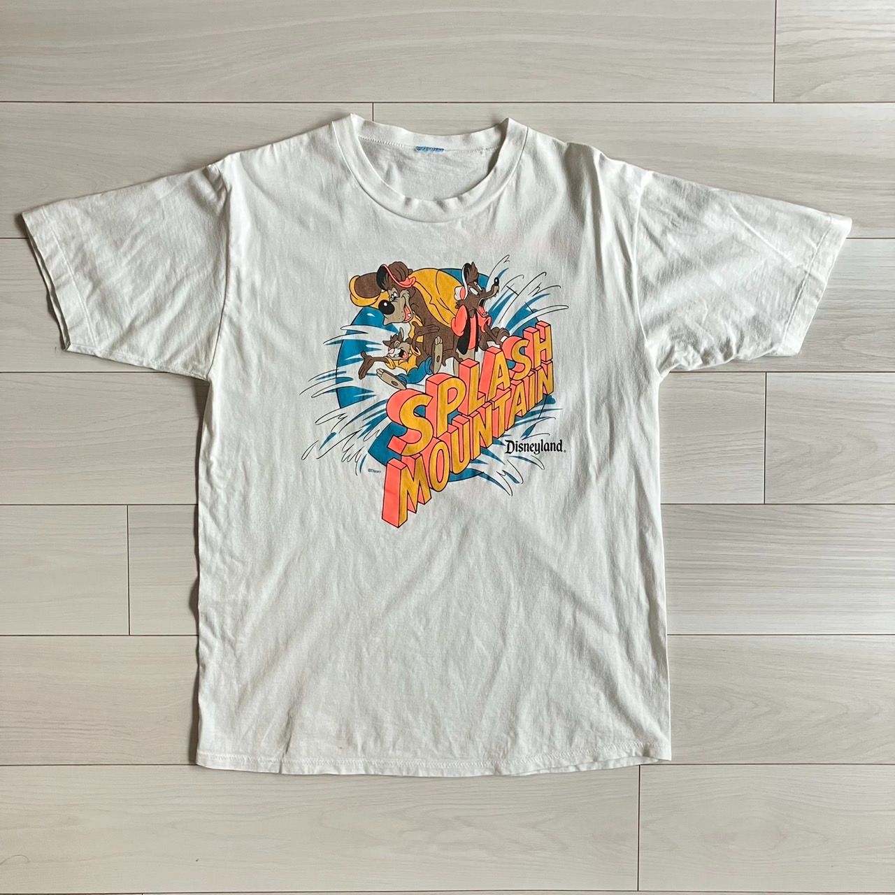 超希少80s スプラッシュマウンテンディズニーTシャツXLサイズ白